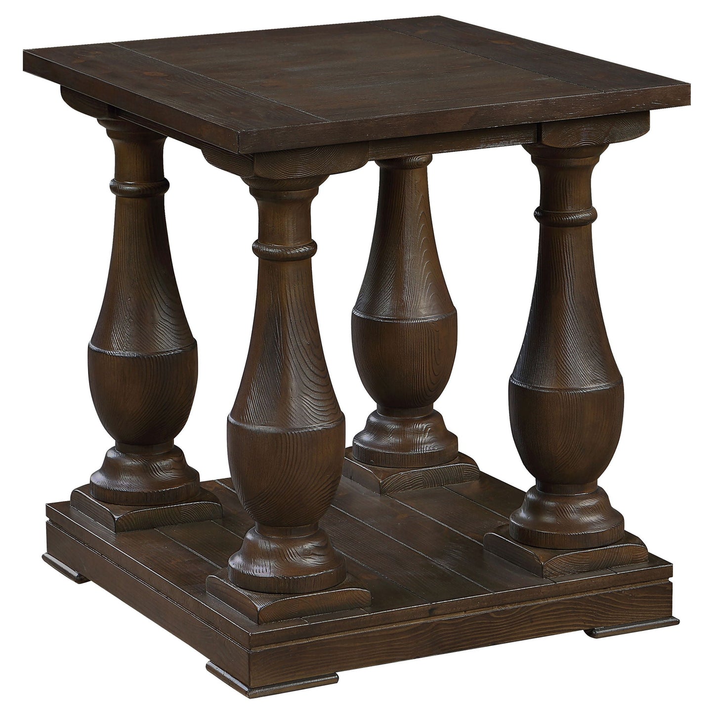 Byer - Rectangular Side End Table Coffee - Coffee