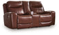 Bexhurst - Power Reclining Loveseat With Console / Adjustable Headrest