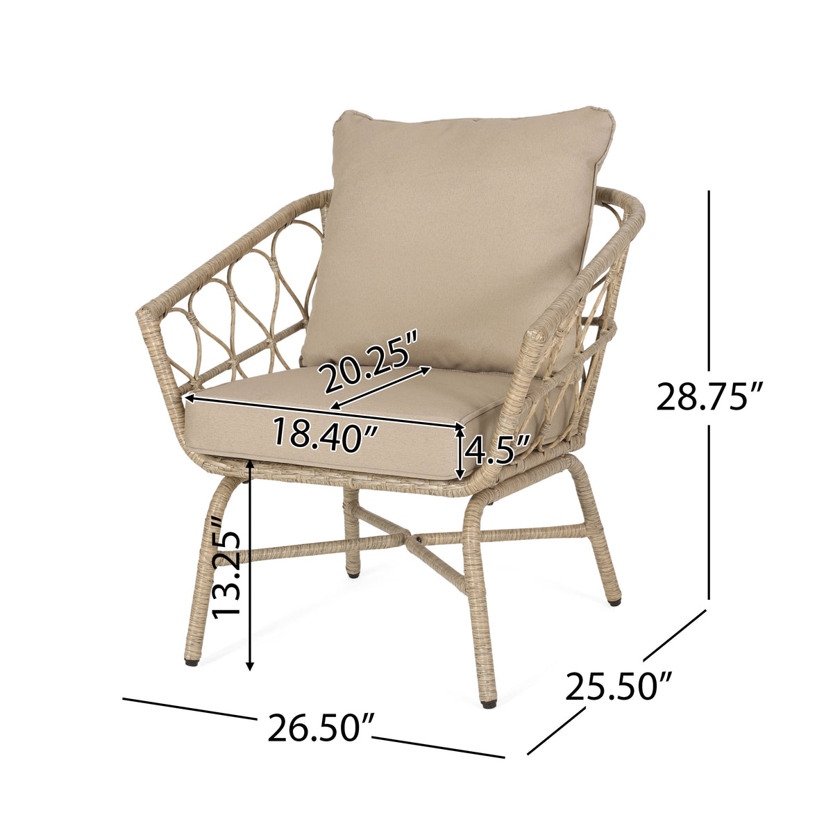 Bruce 3Pc Chat Set