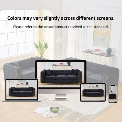Modern Velvet Loveseat Sofa