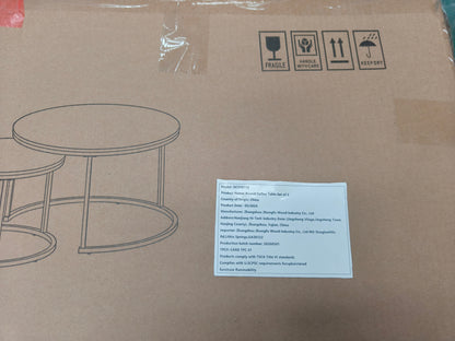 27.6in Nesting Coffee Table Set of 2