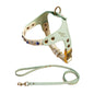 PU Leather Dogs And Cats Diamond Chest Back Suit