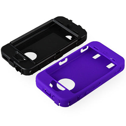 Rugged Matte Case with Pen & Screen Protector for iPhone 4/4S