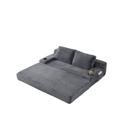 70.8-Inch Corduroy Two-In-One Sofa Bed