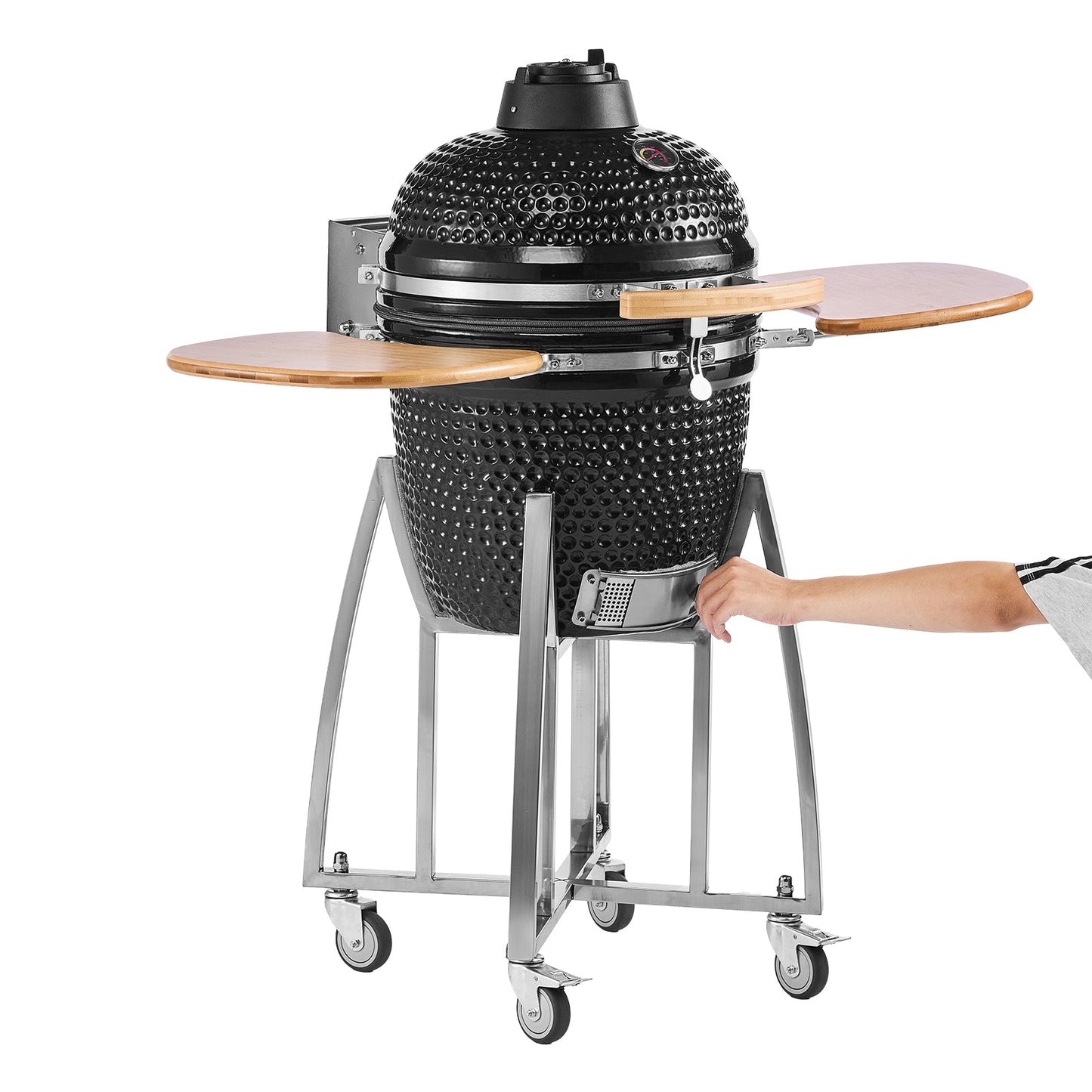 Charcoal Smoker and Grill, 18" Kamado