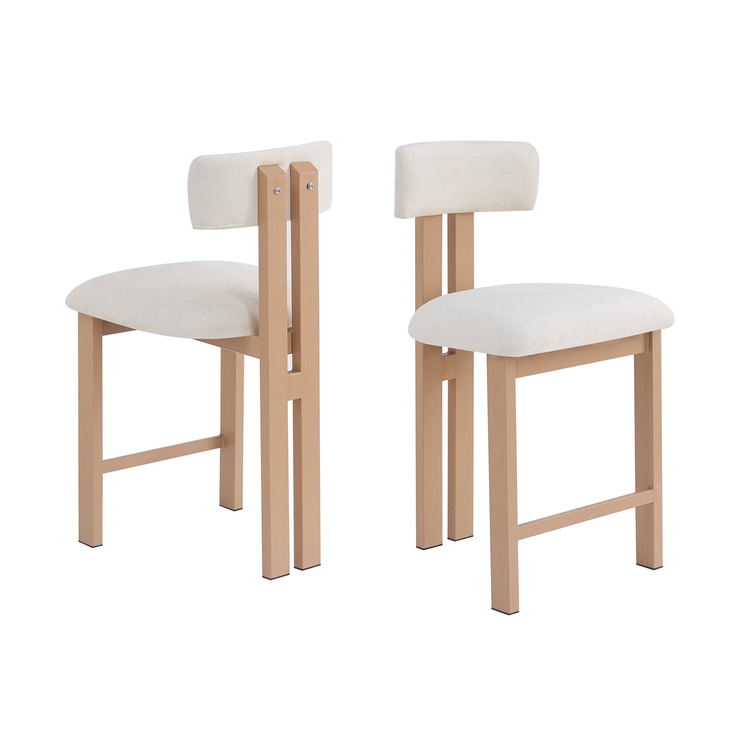 26.5'' Stylish Round Stools with Low Back
