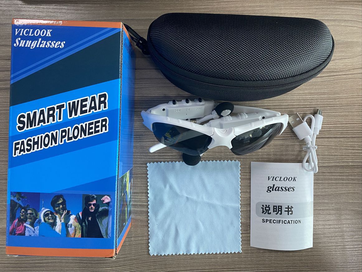 Bluetooth Audio Smart Glasses with Polarized UV400 Lenses | Wireless Stereo Music & Hands-Free Calling Sunglasses