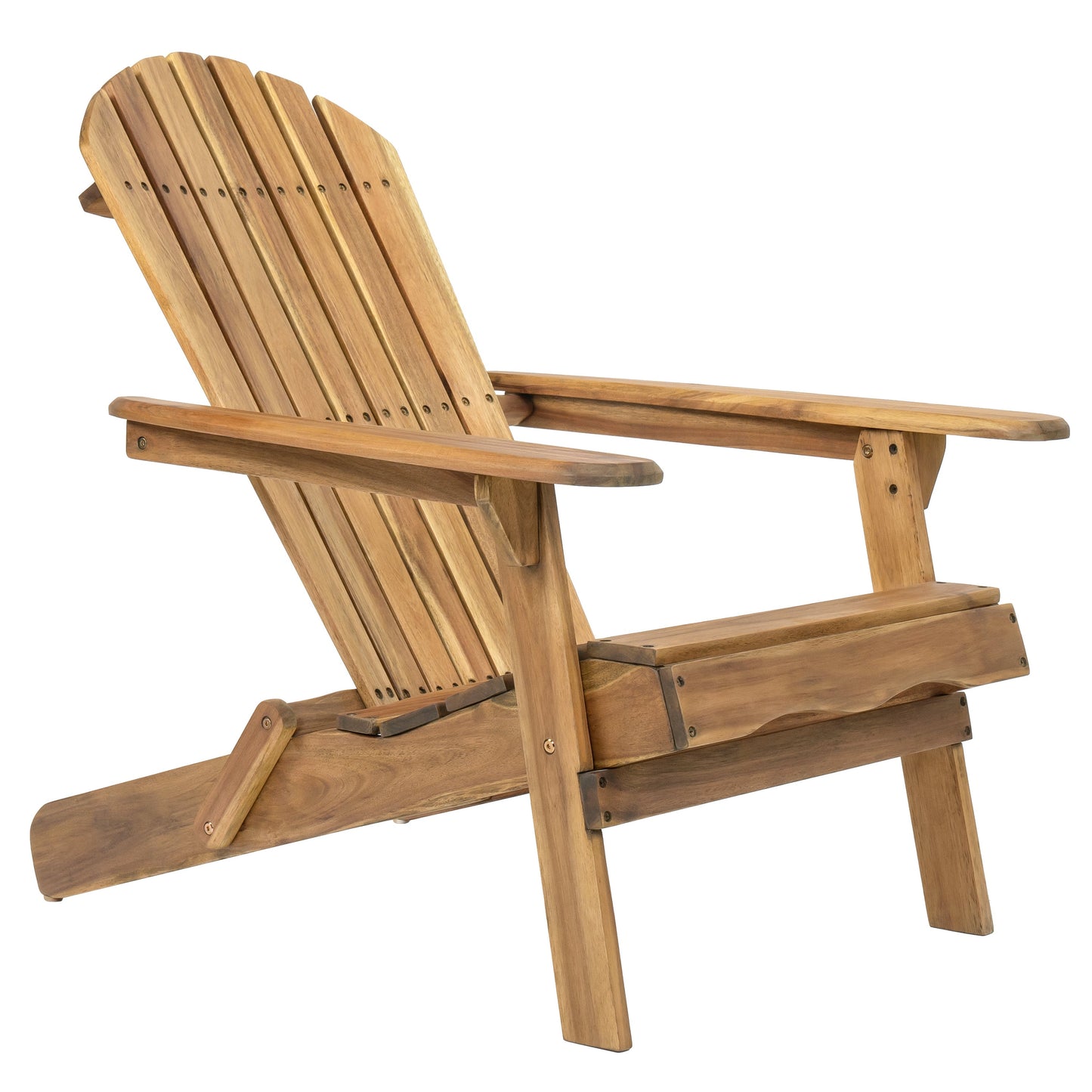 Folding Adirondack Chair Wooden Accent Furniture Lounge Chair