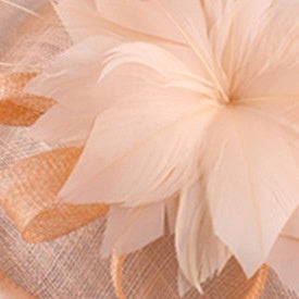 Fan-shaped Handcrafted Linen Headpiece