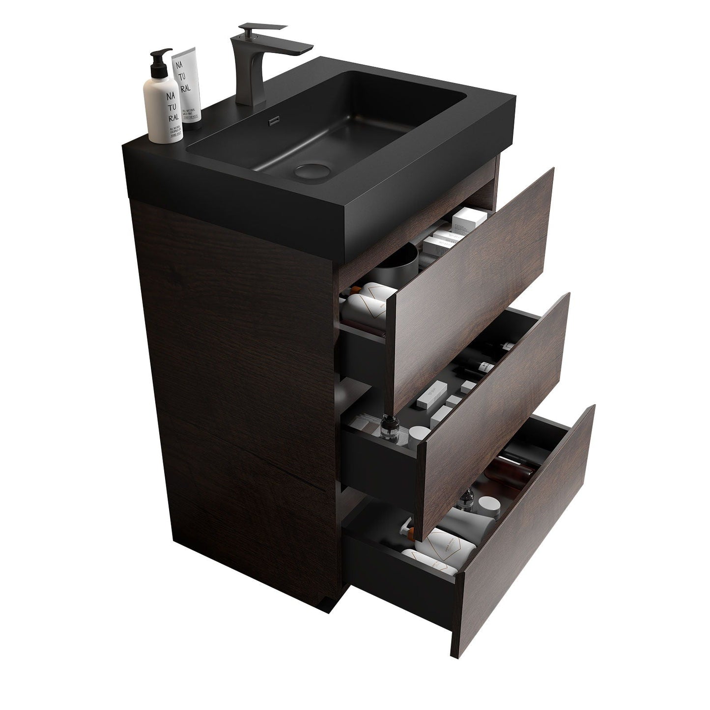 Alice - Bathroom Vanity With Large Storage, Freestanding