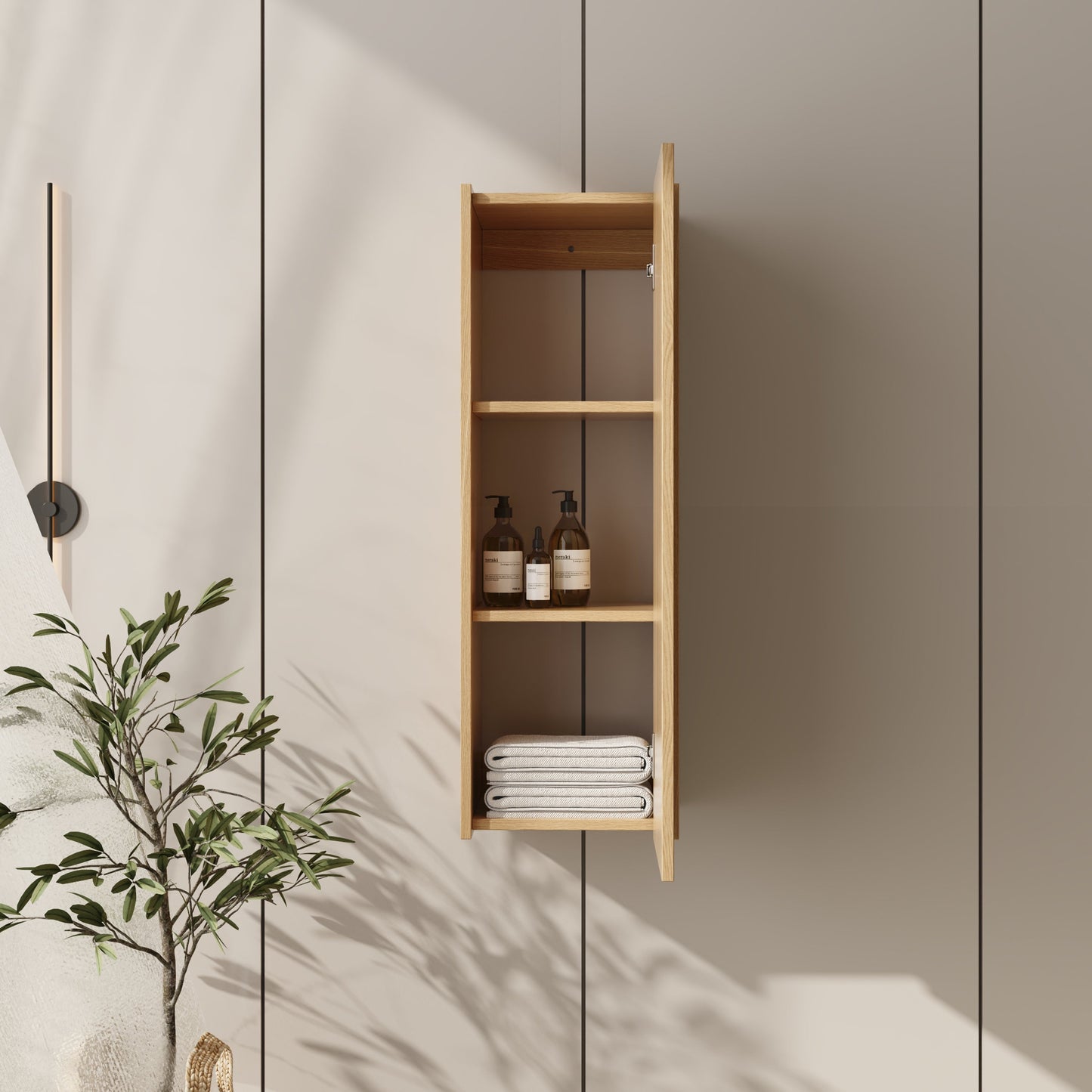 12 Inch Small Wall Mounted Side Cabinet