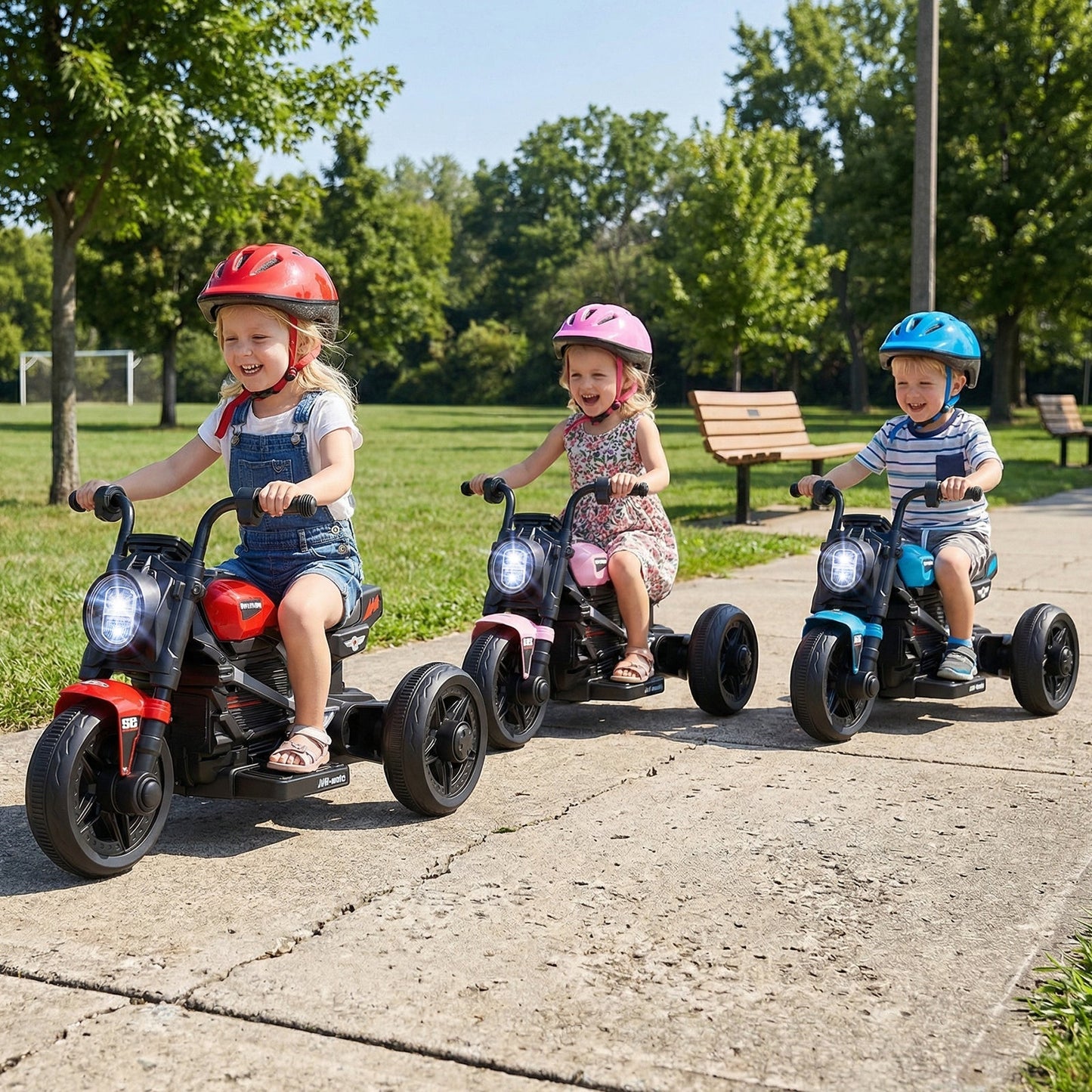 6V Kids Electric Motorcycle with LED Headlight and Music for Toddlers Aged 3-5
