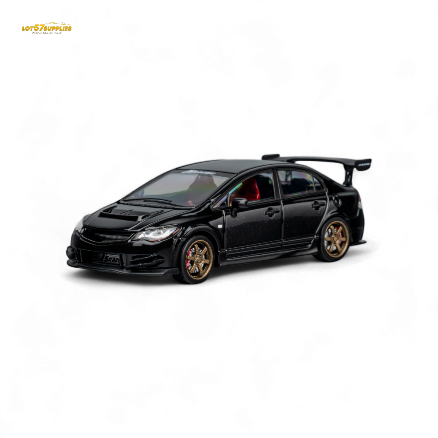MicroTurbo FD2 J'S Racing Metallic Black 1:64