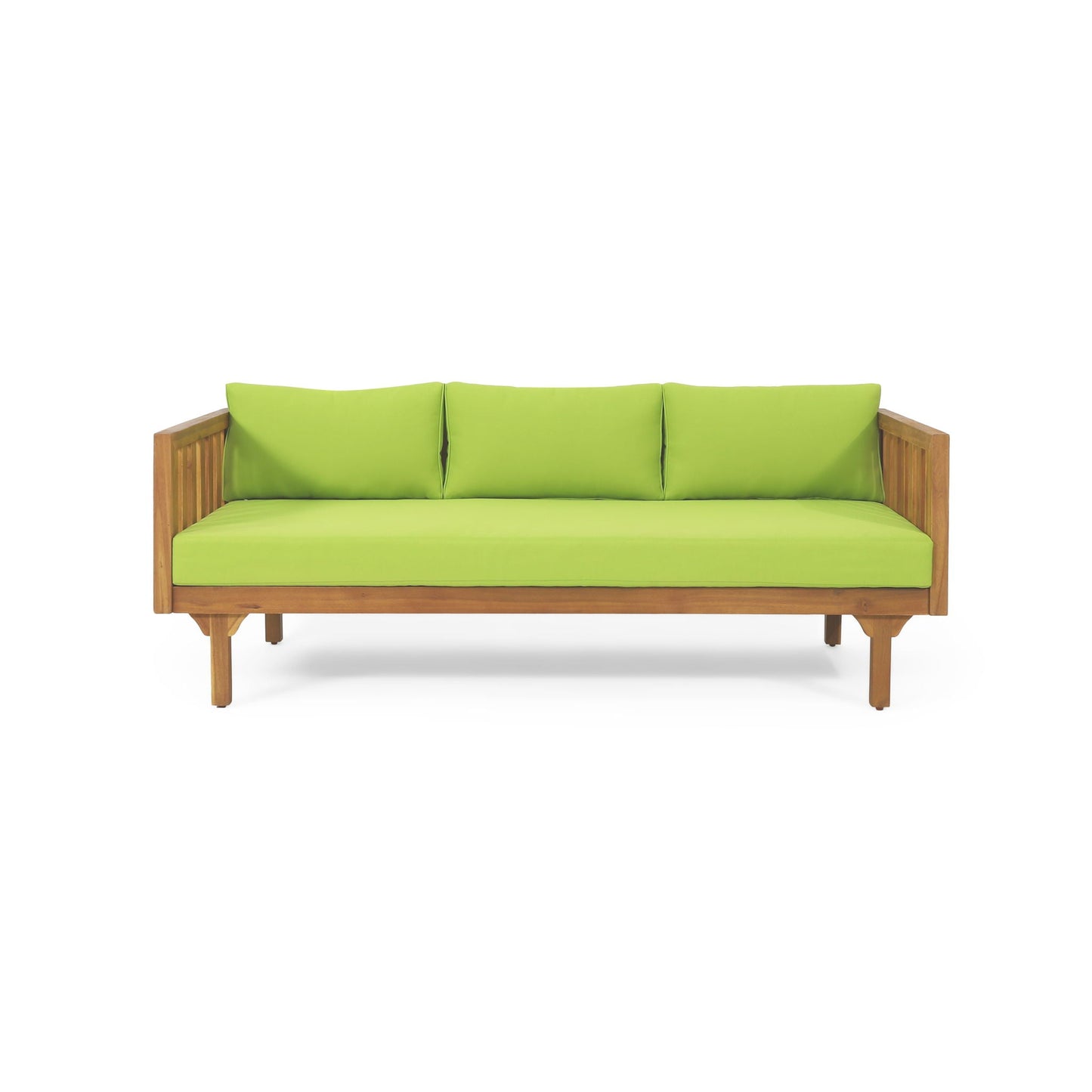 Claremont 3 Seater Daybed Teak Acacia Wood Water Resistant Cushions