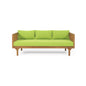 Claremont 3 Seater Daybed Teak Acacia Wood Water Resistant Cushions