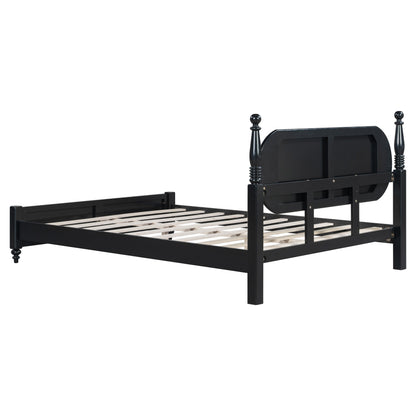 Queen Bed Frame, Solid Wood Platform with Slats