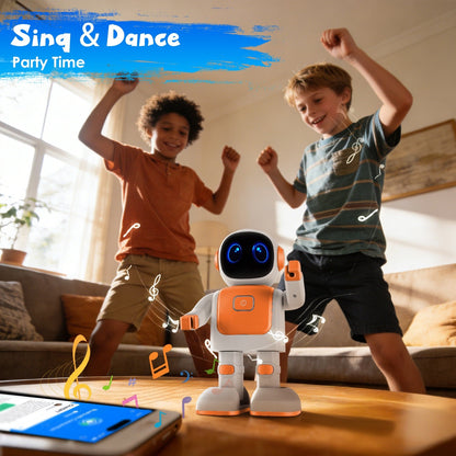 AI Dancing Robot Toy with Bluetooth Music & Voice Assistant