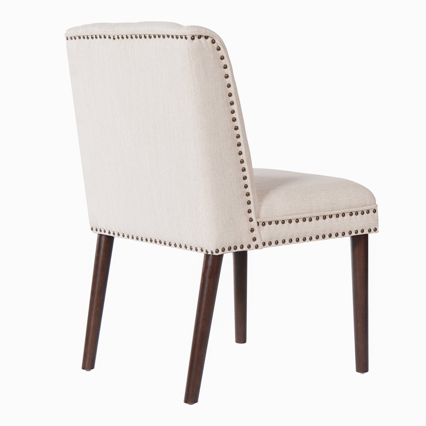 Light Luxury Rivet Upholstered Dining Chair Set of 2