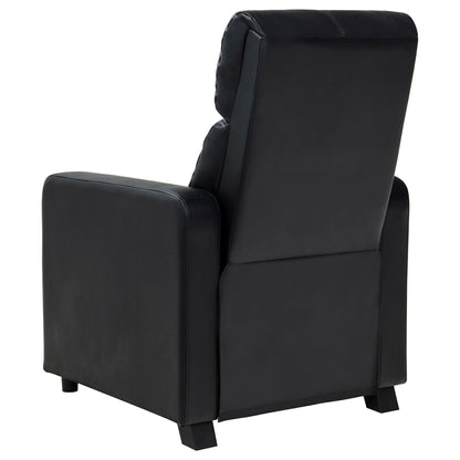 Push Back Recliner - Black