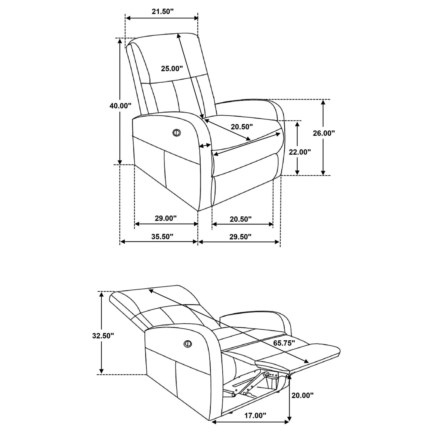 Meglia - Power Recliner Chair