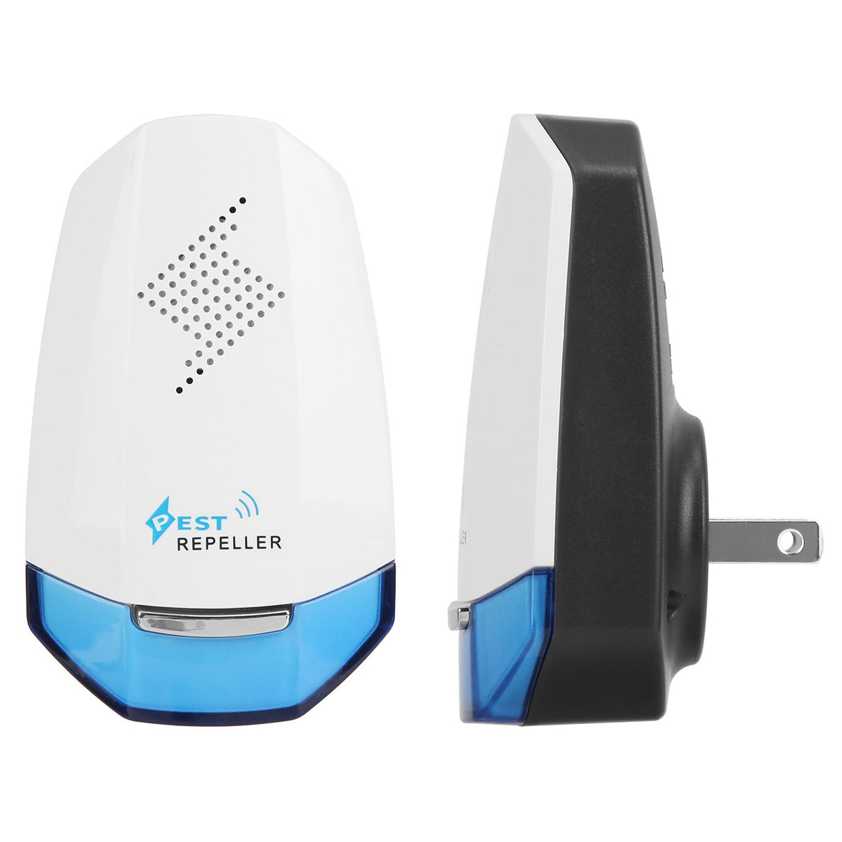 2 Pack Ultrasonic Pest Repeller with Night light Plug In Pest Mice Repellent Indoor Roach Bed Bug Mouse Rodent Mosquito Killer for Bedroom Garage Ware