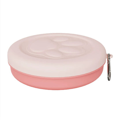 Pet Outdoor Portable Dog Food Bowl Snack Box Feeding Food Water