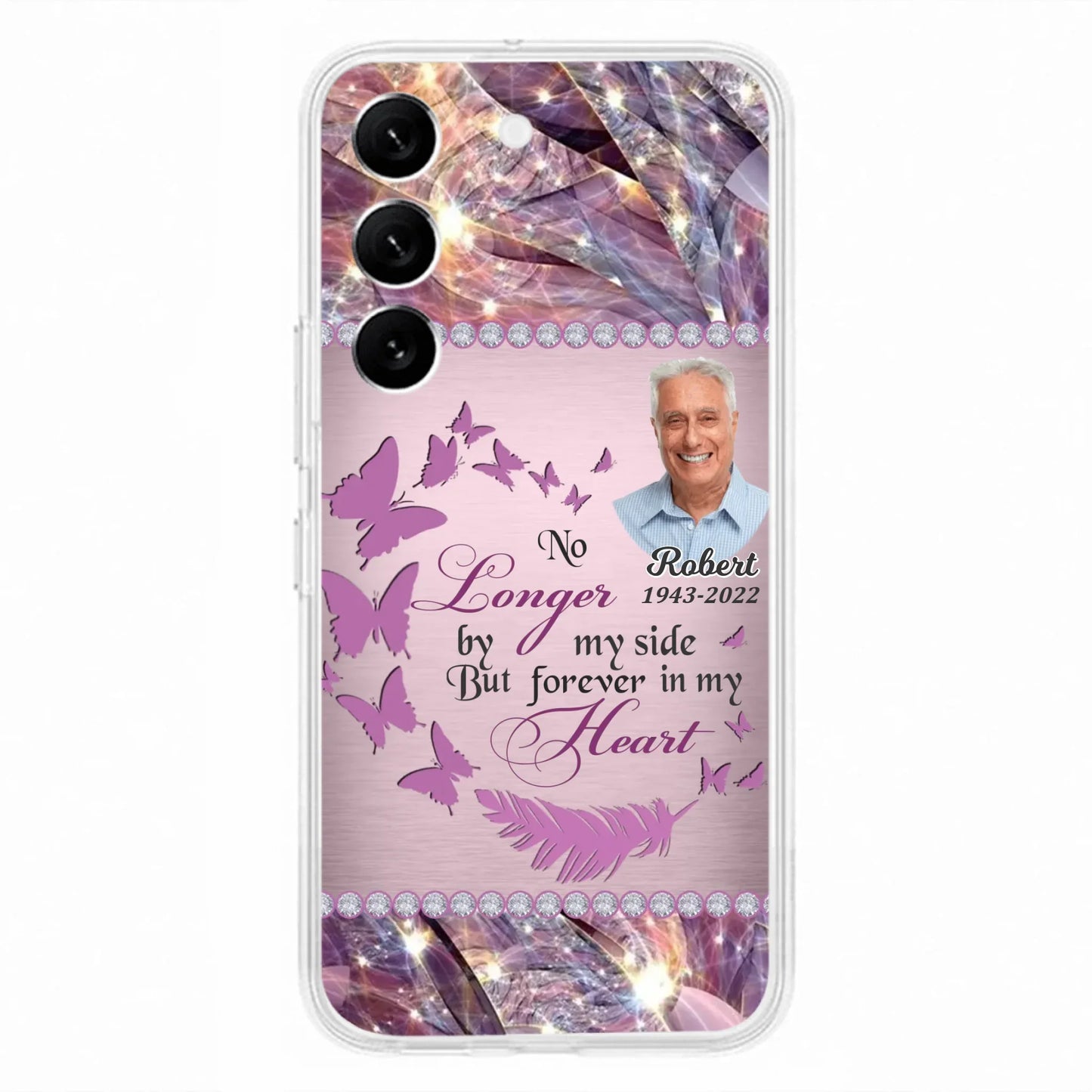 Custom Personalized Memorial Photo iPhone/ Samsung Phone Case - Memorial Gift Idea - No Longer By My Side But Forever In My Heart