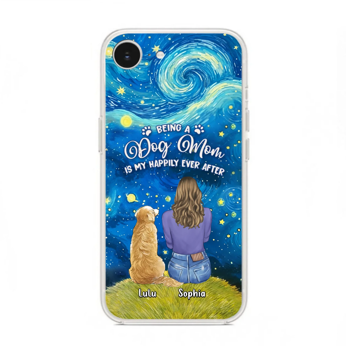 Personalized Dog Mom Phone Case - Up to 3 Dogs - Mother's Day Gift Idea For Dog Lover - Dog Mama Life Is Ruff - Case For iPhone/ Samsung