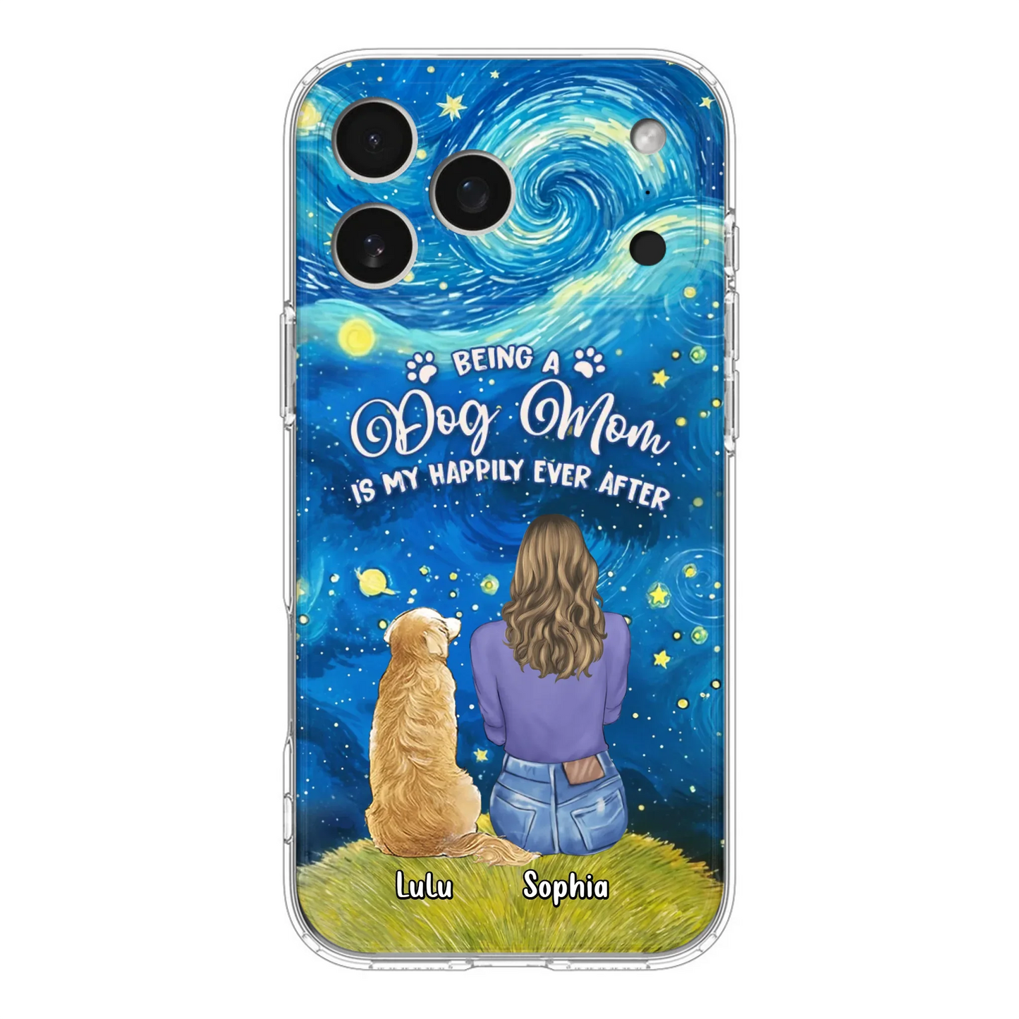 Personalized Dog Mom Phone Case - Up to 3 Dogs - Mother's Day Gift Idea For Dog Lover - Dog Mama Life Is Ruff - Case For iPhone/ Samsung