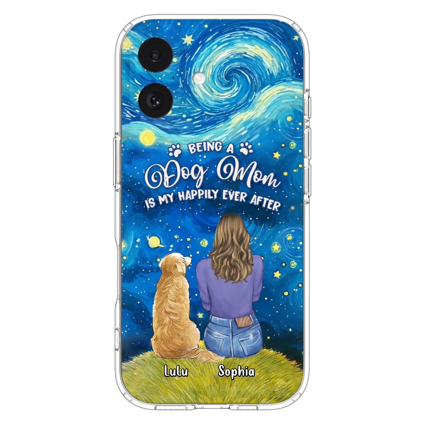 Personalized Dog Mom Phone Case - Up to 3 Dogs - Mother's Day Gift Idea For Dog Lover - Dog Mama Life Is Ruff - Case For iPhone/ Samsung