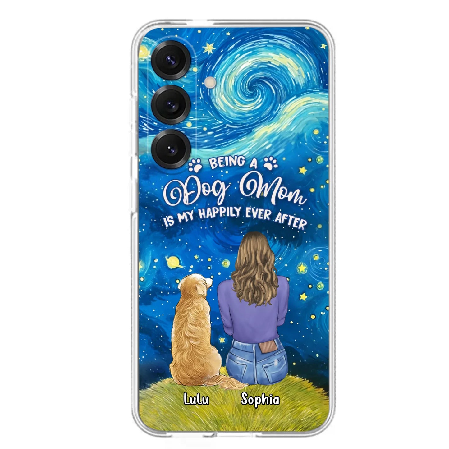 Personalized Dog Mom Phone Case - Up to 3 Dogs - Mother's Day Gift Idea For Dog Lover - Dog Mama Life Is Ruff - Case For iPhone/ Samsung