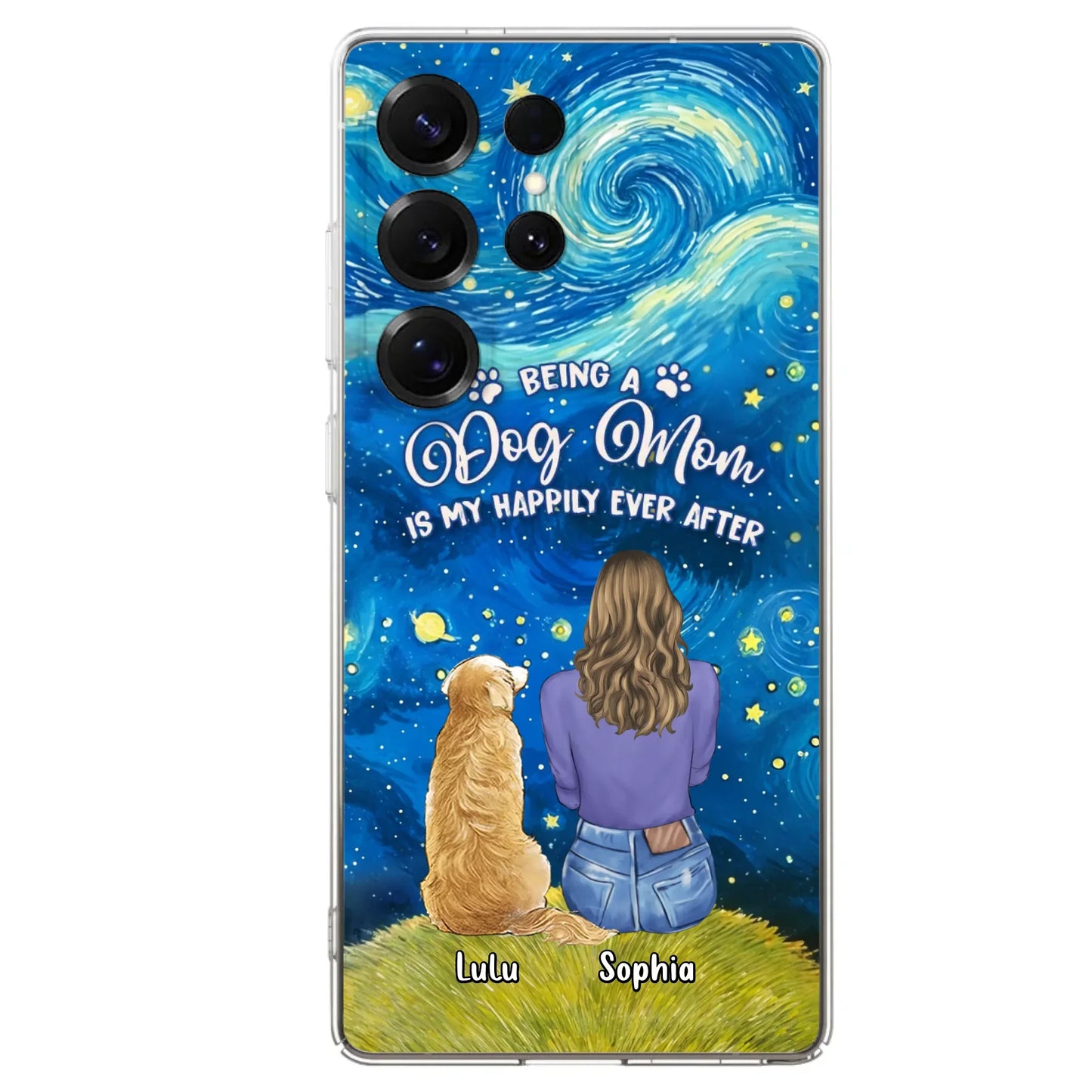Personalized Dog Mom Phone Case - Up to 3 Dogs - Mother's Day Gift Idea For Dog Lover - Dog Mama Life Is Ruff - Case For iPhone/ Samsung