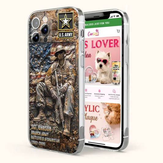 Custom Personalized Veteran Phone Case For iPhone/ Samsung - Veteran Gift Idea