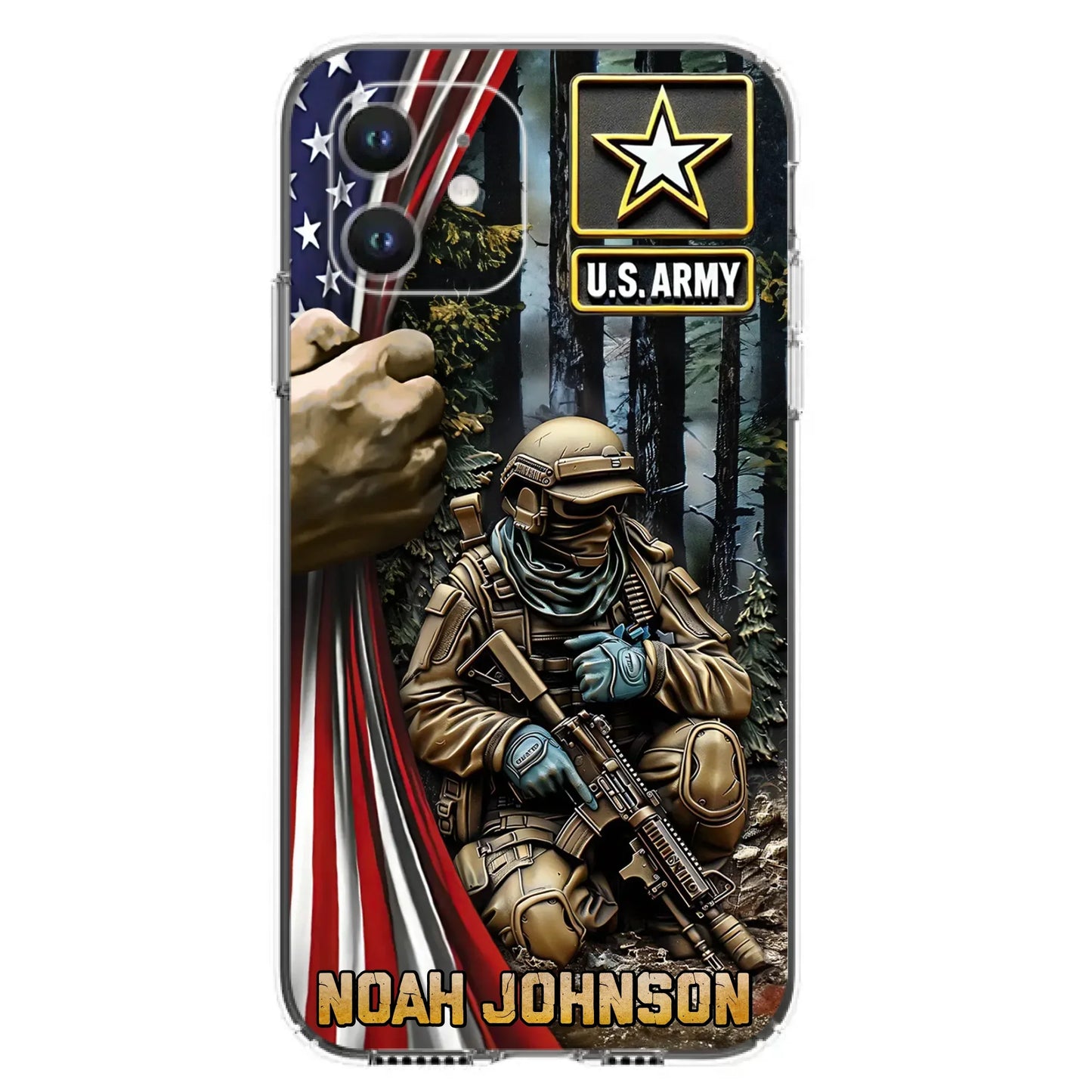 Custom Personalized Veteran Phone Case For iPhone/ Samsung - Veteran Gift Idea - Custom Name