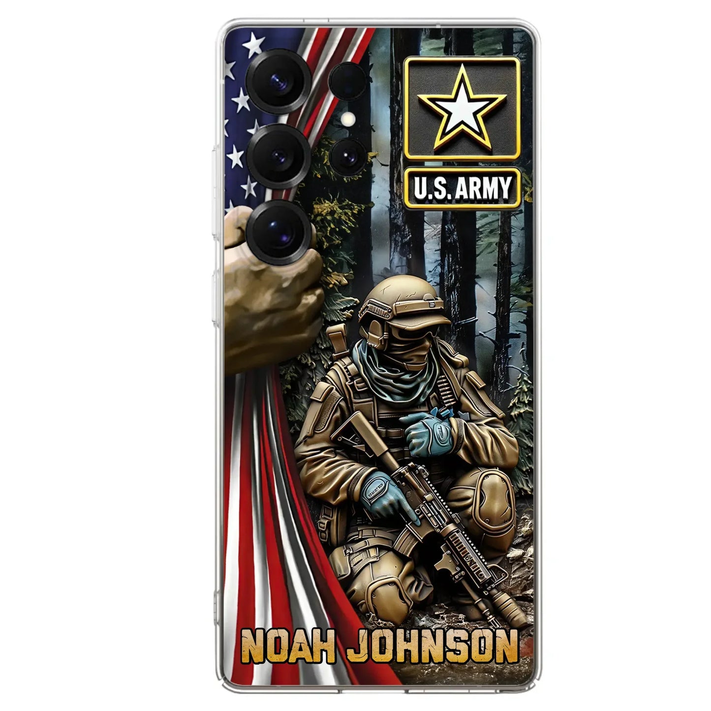 Custom Personalized Veteran Phone Case For iPhone/ Samsung - Veteran Gift Idea - Custom Name