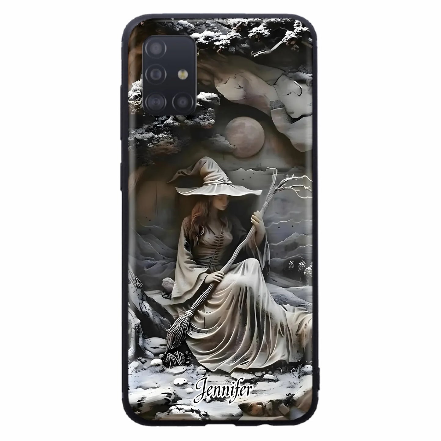 Custom Personalized Witch Phone Case - Halloween/ Birthday Gift Idea For Yourself, Witch Lovers - Case For iPhone/ Samsung
