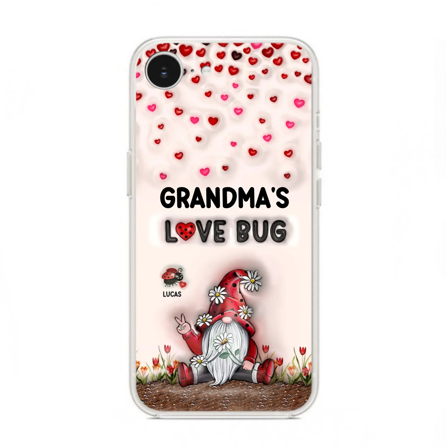 Custom Personalized Grandma's Love Bugs Phone Case - Upto 12 Kids - Mother's Day Gift Idea for Grandma/ Mom - Case for iPhone/ Samsung