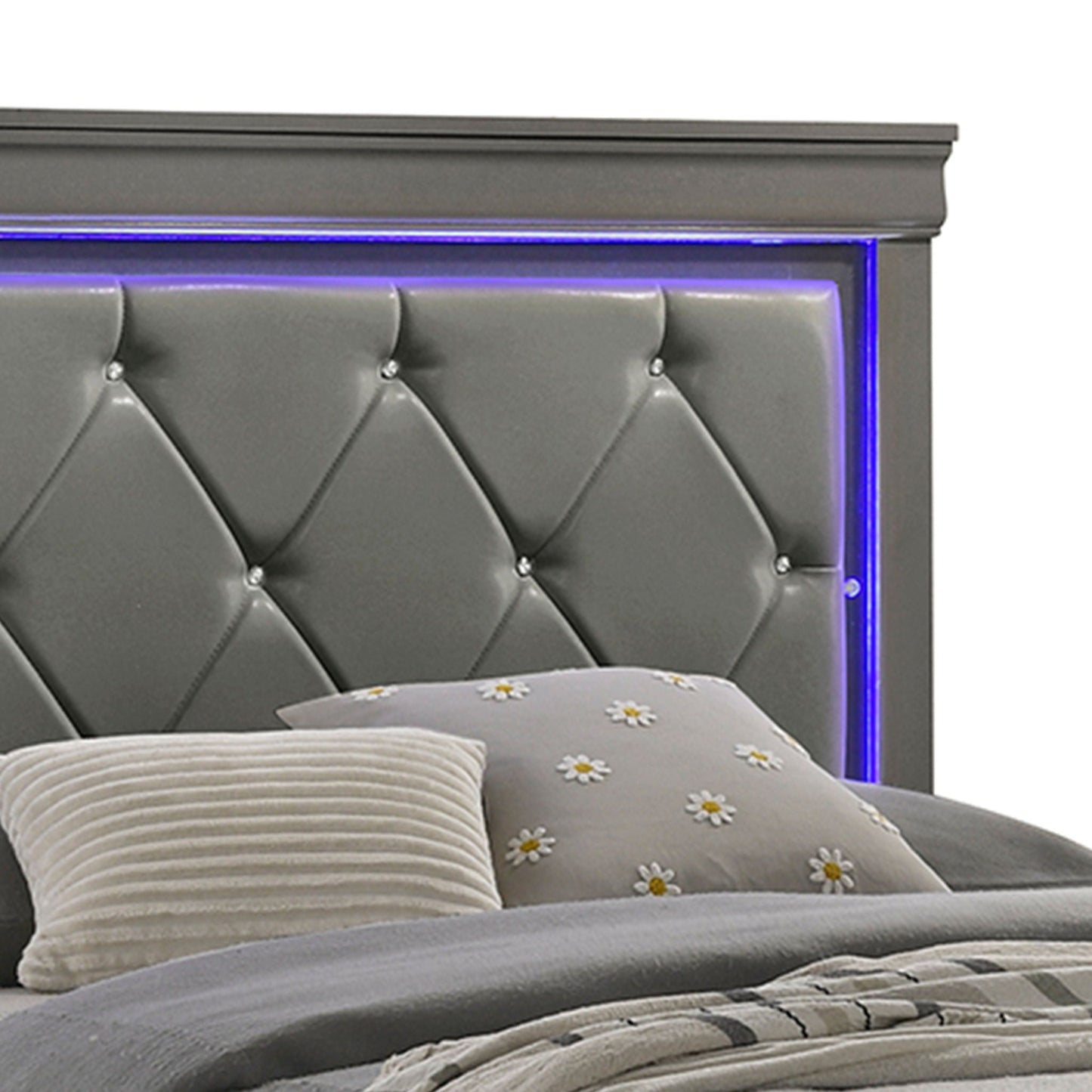Blaze - Modern Bedroom Set With LED Headboard