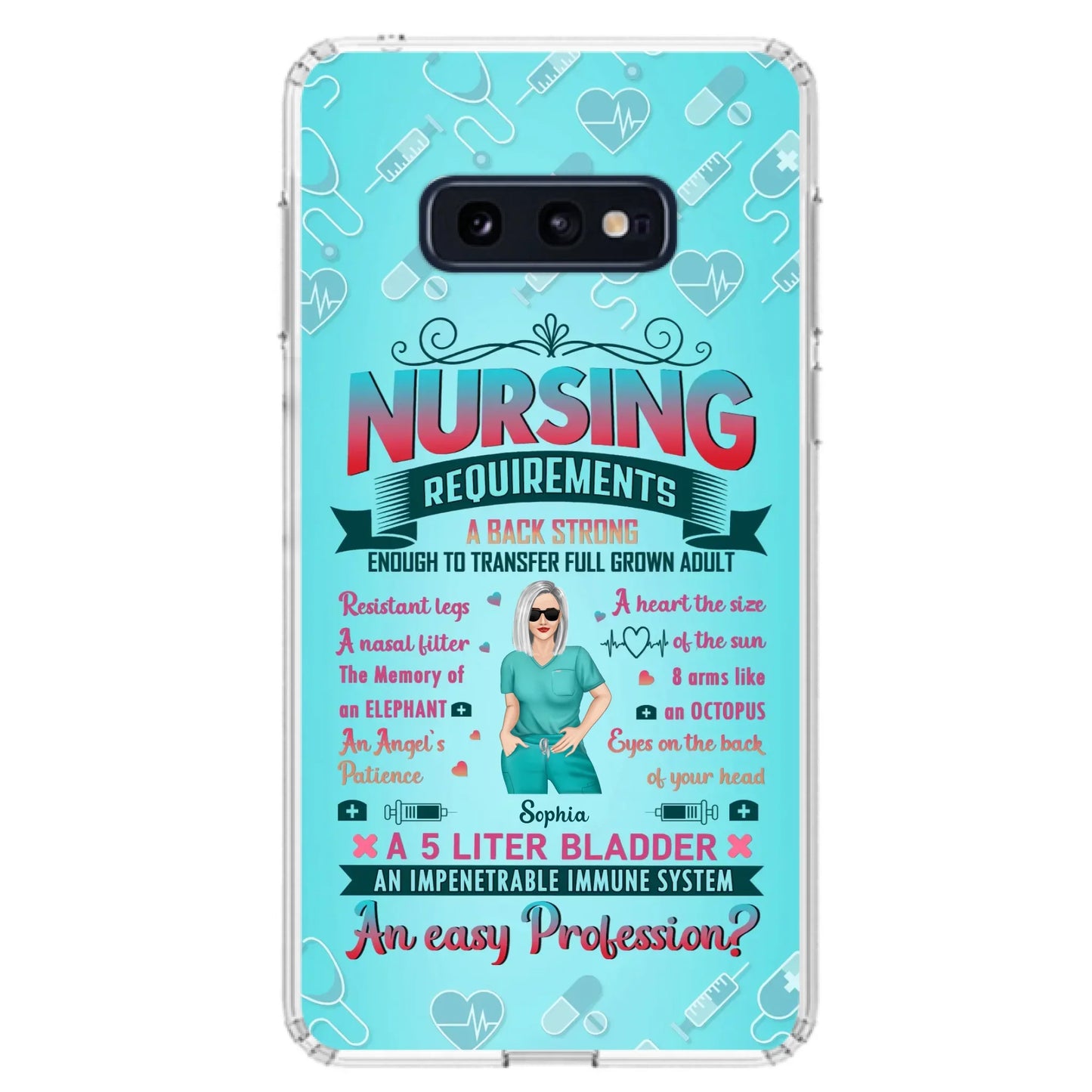 Custom Personalized Nurse Phone Case For iPhone/ Samsung - Nurse/ Birthday Gift Idea - Nursing Requirements