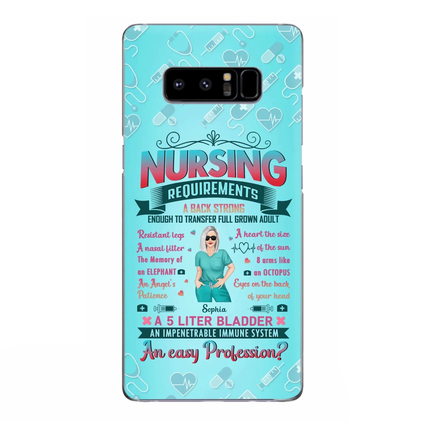 Custom Personalized Nurse Phone Case For iPhone/ Samsung - Nurse/ Birthday Gift Idea - Nursing Requirements