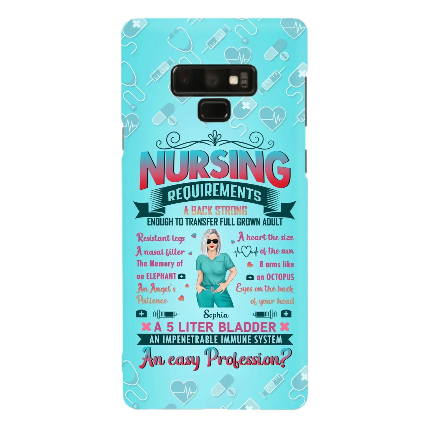 Custom Personalized Nurse Phone Case For iPhone/ Samsung - Nurse/ Birthday Gift Idea - Nursing Requirements