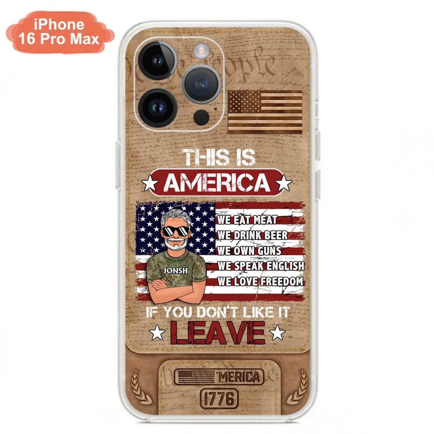 Custom Personalized Veteran Phone Case - Gift Idea For Veteran/ Daughter - This Is America - Case For iPhone/ Samsung