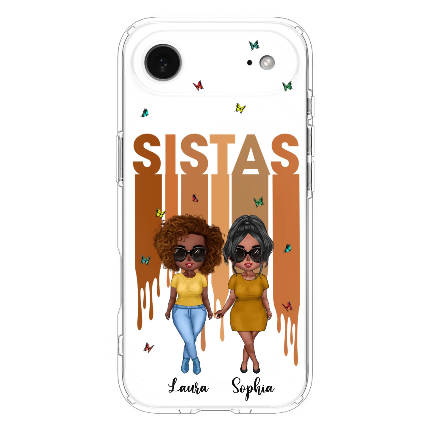 Custom Personalized Best Friends Phone Case - Upto 5 Girls - Gift Idea For Sisters/ Besties - Case For iPhone/Samsung