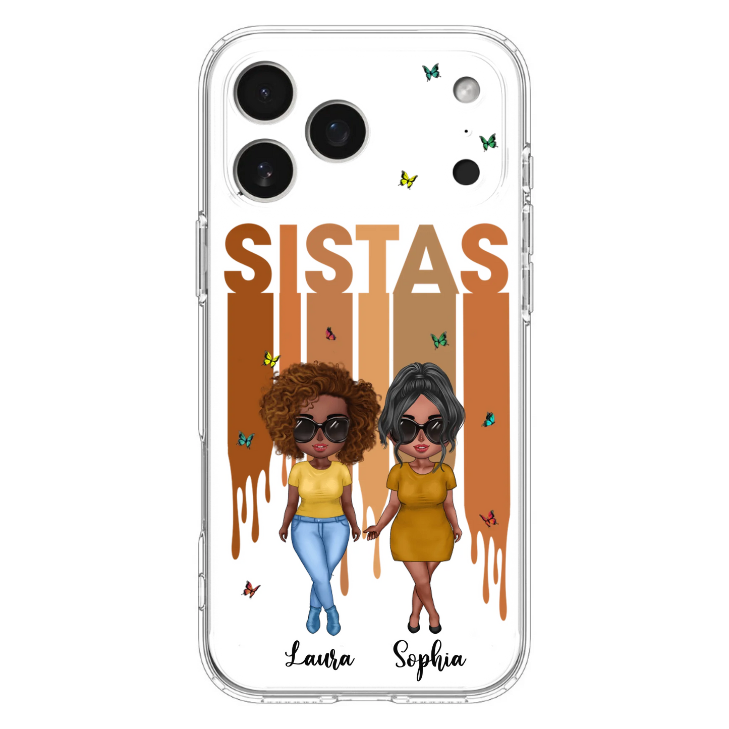 Custom Personalized Best Friends Phone Case - Upto 5 Girls - Gift Idea For Sisters/ Besties - Case For iPhone/Samsung
