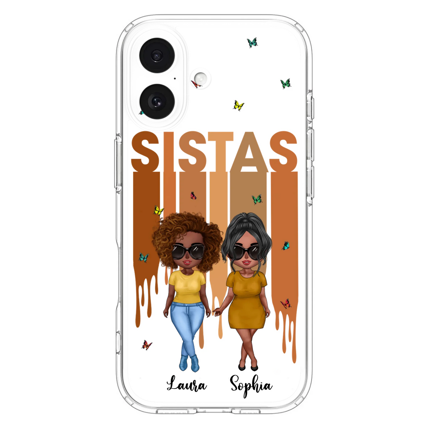 Custom Personalized Best Friends Phone Case - Upto 5 Girls - Gift Idea For Sisters/ Besties - Case For iPhone/Samsung