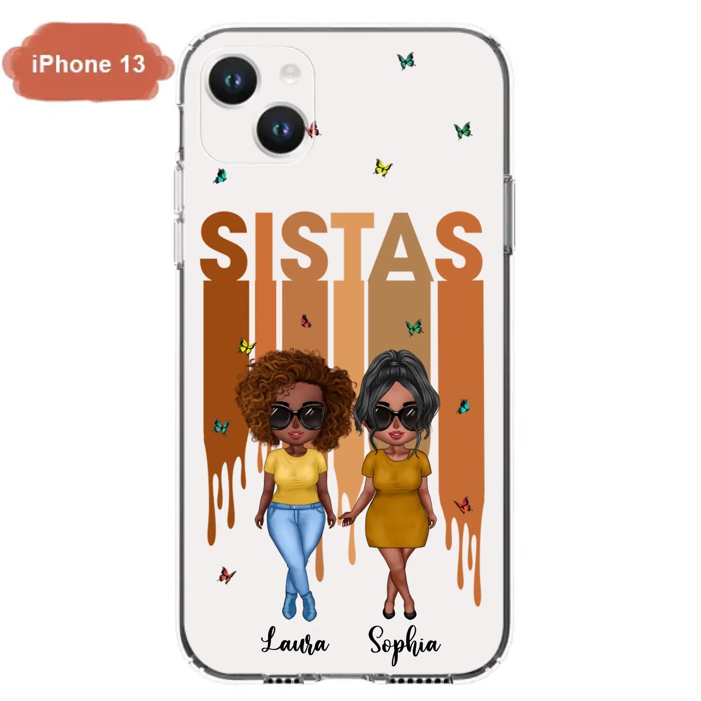 Custom Personalized Best Friends Phone Case - Upto 5 Girls - Gift Idea For Sisters/ Besties - Case For iPhone/Samsung