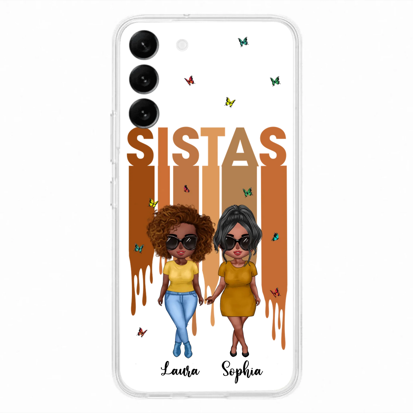 Custom Personalized Best Friends Phone Case - Upto 5 Girls - Gift Idea For Sisters/ Besties - Case For iPhone/Samsung