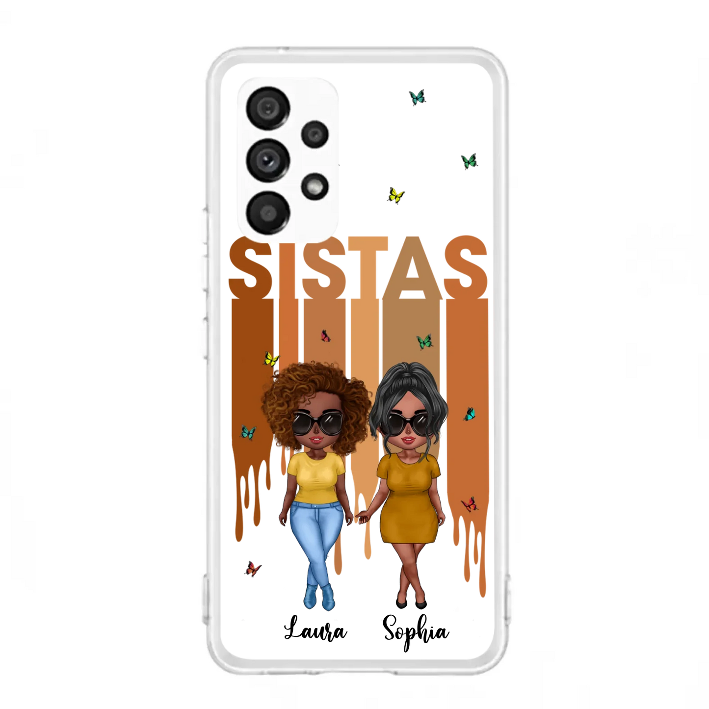 Custom Personalized Best Friends Phone Case - Upto 5 Girls - Gift Idea For Sisters/ Besties - Case For iPhone/Samsung