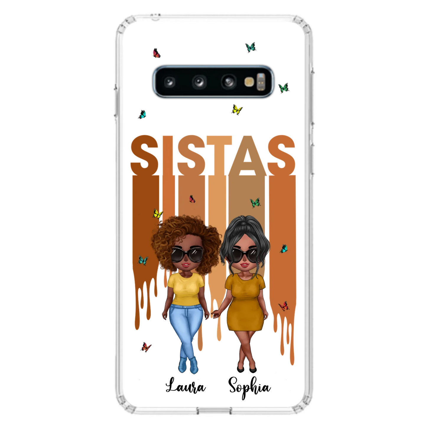 Custom Personalized Best Friends Phone Case - Upto 5 Girls - Gift Idea For Sisters/ Besties - Case For iPhone/Samsung