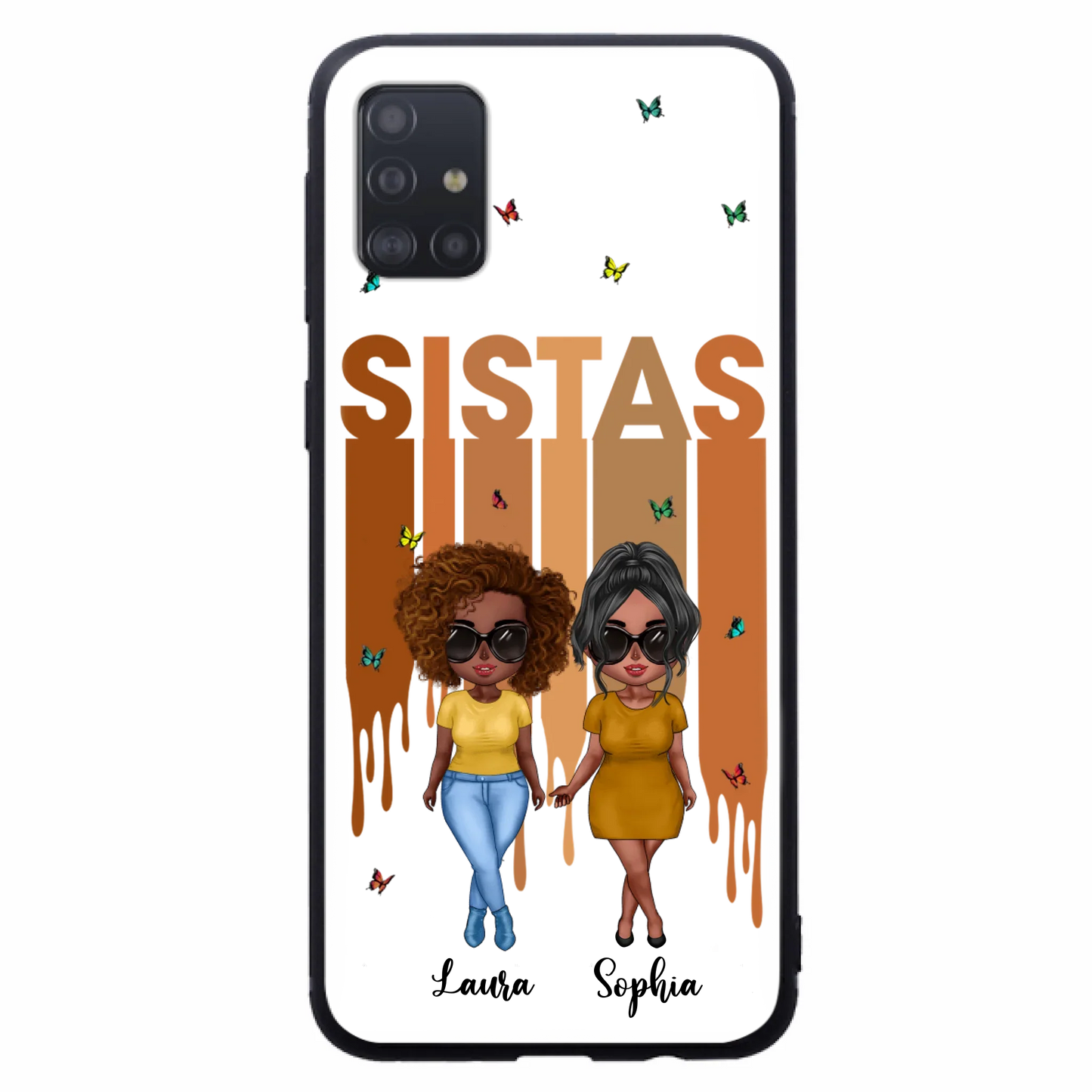 Custom Personalized Best Friends Phone Case - Upto 5 Girls - Gift Idea For Sisters/ Besties - Case For iPhone/Samsung